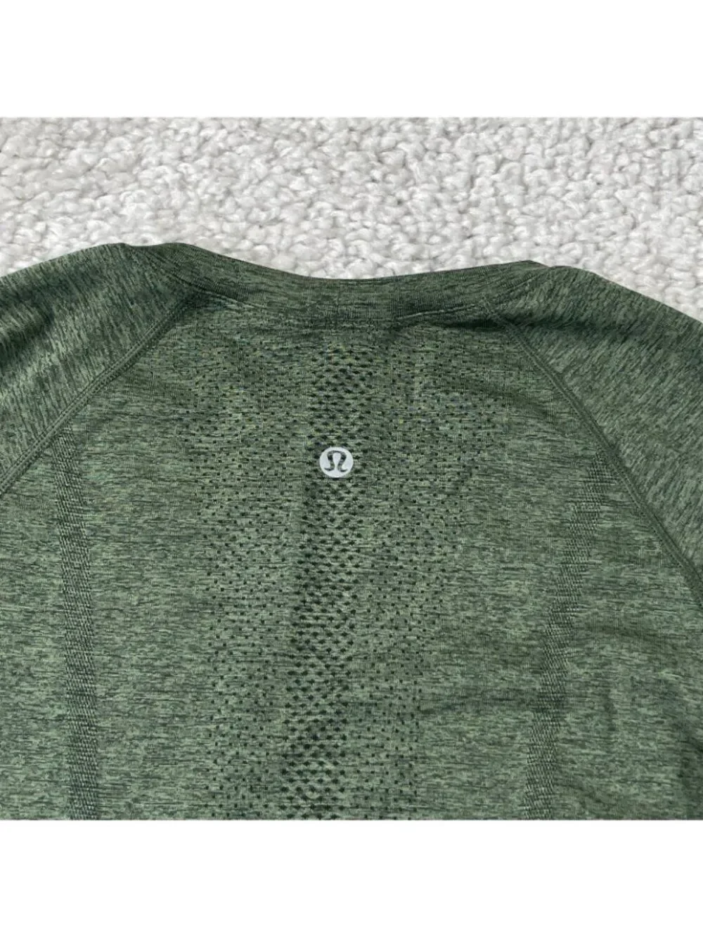 Lululemon Swiftly Tech Long Sleeve Shirt Rainforest Green Heathered Womens 6
